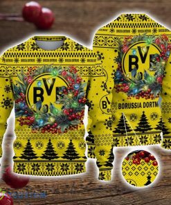Borussia Dortmund II 3D Ugly Christmas Sweater Christmas Gift For Fans Men Women Christmas Sweater Product Photo 1