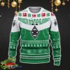 Borussia Monchengladbach Snowflakes Tree Custom Name Ugly Christmas Sweater New For Fans Gift Holidays Christmas - Borussia Monchengladbach 3D Sweater Christmas Photo 2