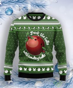 Bowling Ball Christmas Ugly Christmas Sweater Product Photo 1