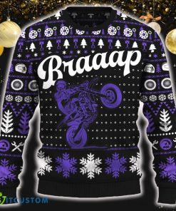 Braaap 250 SX-F Gift Ugly Christmas Sweater New Pattern Motorcross Holidays Gift Fans - Braaap 250 SX-F Ugly Christmas Sweater_ 1