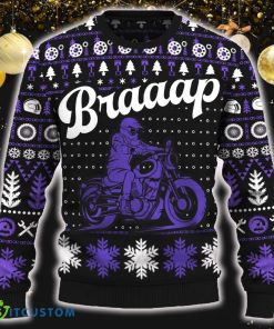 Braaap Freedom Cruiser Motorcross Ugly Christmas 3D Sweater New Gift For Fans - Braaap Freedom Cruiser Christmas Sweater_ 1