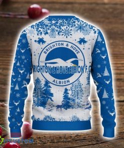 Brighton & Hove Albion 3D Sweater Pine Trees Pattern Ugly Christmas Sweater For Big Fans Product Photo 3