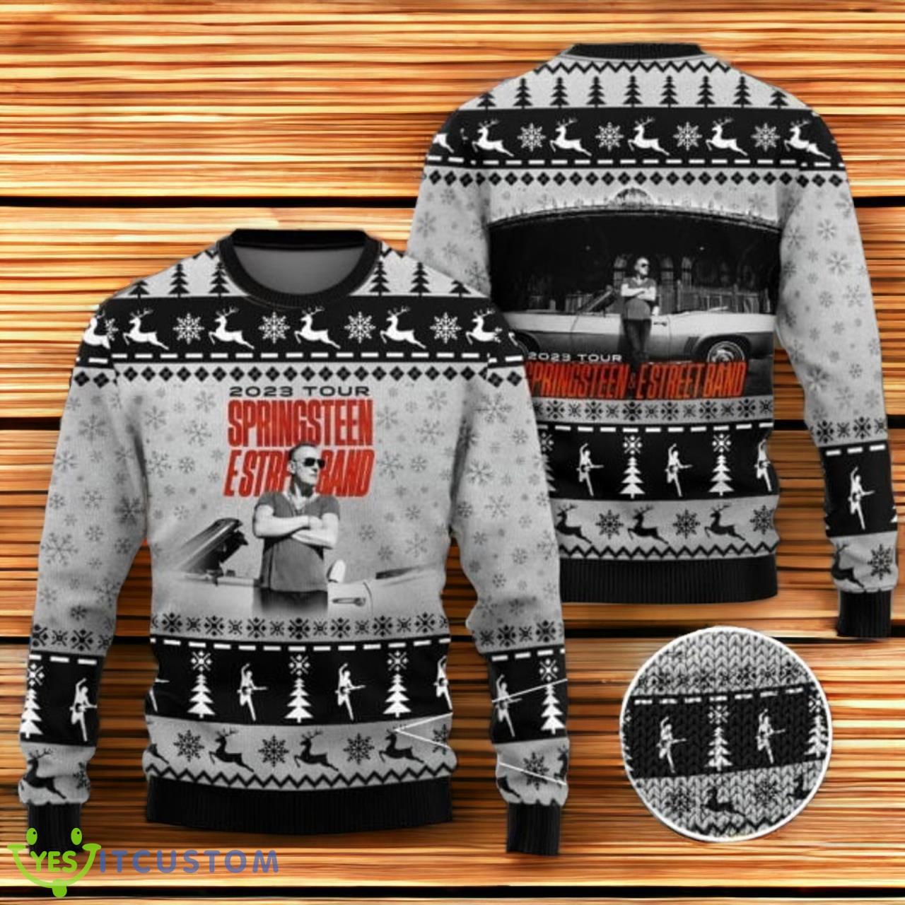 Bruce Springsteen 3D Ugly Sweater, Bruce Springsteen Sweater 3 Bruce Springsteen 3D Ugly Sweater, Bruce Springsteen Sweater Product Photo 1