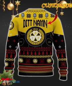 Brynas IF Snowflakes Tree Custom Name Ugly Christmas Sweater New For Fans Gift Holidays Christmas - Brynas IF 3D Sweater Christmas Photo 3