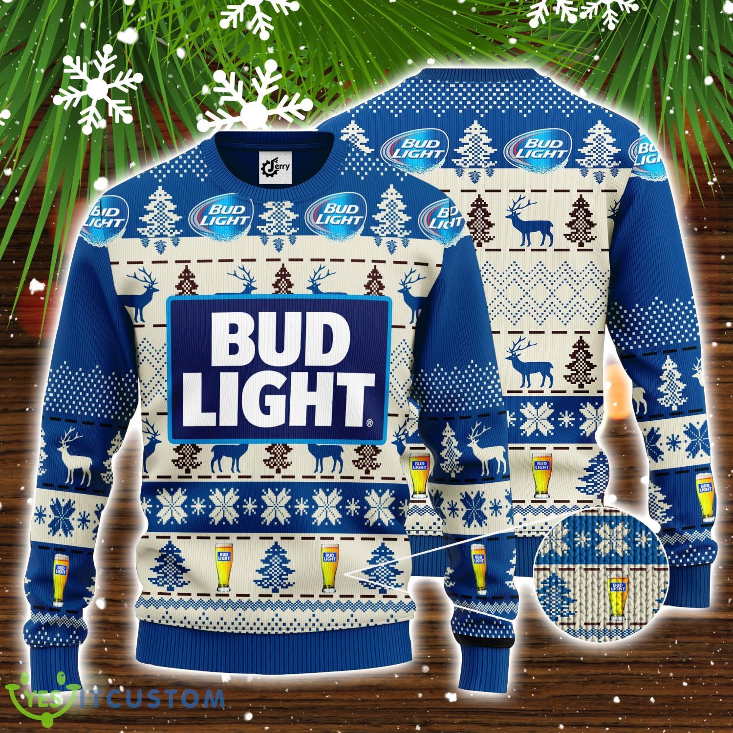Bud Light 3D Ugly Christmas Sweater Unisex Sweater Christmas Gift 3 Bud Light 3D Ugly Christmas Sweater Unisex Sweater Christmas Gift Product Photo 1
