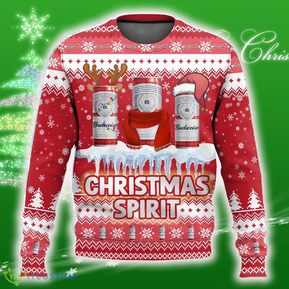Budweiser Christmas Spirit Ugly Sweater For Men And Women Gift 3 Budweiser Christmas Spirit Ugly Sweater For Men And Women Gift - Budweiser Christmas Spirit Ugly Sweater For Men And Women Gift