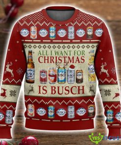 Busch Beer Christmas Ugly Sweater 3D All Over Printed Christmas Sweater Gift Product Photo 1
