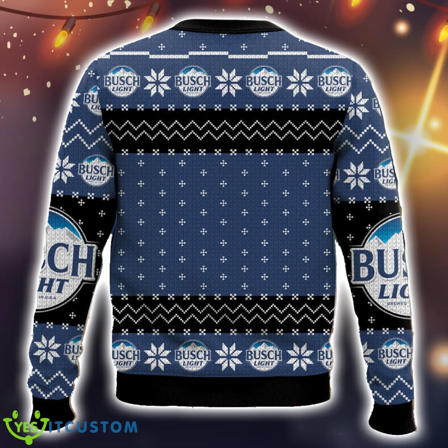 Busch Light Ugly Christmas Sweater Christmas Gift 3D printed Sweater 6 Busch Light Ugly Christmas Sweater Christmas Gift 3D printed Sweater Product Photo 2