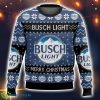 Busch Light Ugly Christmas Sweater Christmas Gift 3D printed Sweater Product Photo 1