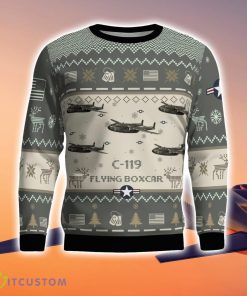 C-119 Flying Boxcar C119 Aircraft New Trend Veteran Sweater Ugly Christmas Sweater Gift For Christmas Product Photo 2