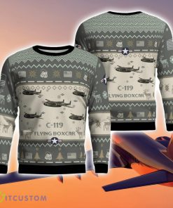 C-119 Flying Boxcar C119 Aircraft New Trend Veteran Sweater Ugly Christmas Sweater Gift For Christmas Product Photo 1