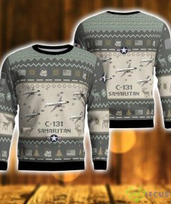 C-131 Samaritan C131 Aircraft New Trend Veteran Sweater Ugly Christmas Sweater Military Christmas Sweater Product Photo 1