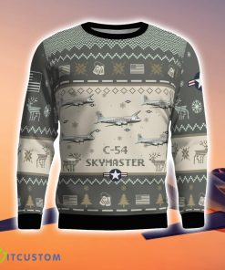C-54 Skymaster C54 Aircraft New Trend Veteran Sweater Ugly Christmas Sweater Gift For Christmas 4 C-54 Skymaster C54 Aircraft New Trend Veteran Sweater Ugly Christmas Sweater Gift For Christmas Product Photo 2