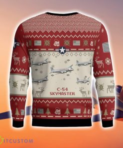 C-54 Skymaster C54 Aircraft Ugly Christmas Sweater Christmas Gift Veteran 3D Sweater 5 C-54 Skymaster C54 Aircraft Ugly Christmas Sweater Christmas Gift Veteran 3D Sweater Product Photo 3