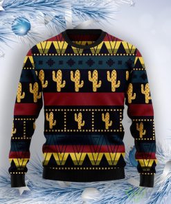 Cactus Group Pattern Ugly Christmas Sweater Product Photo 1