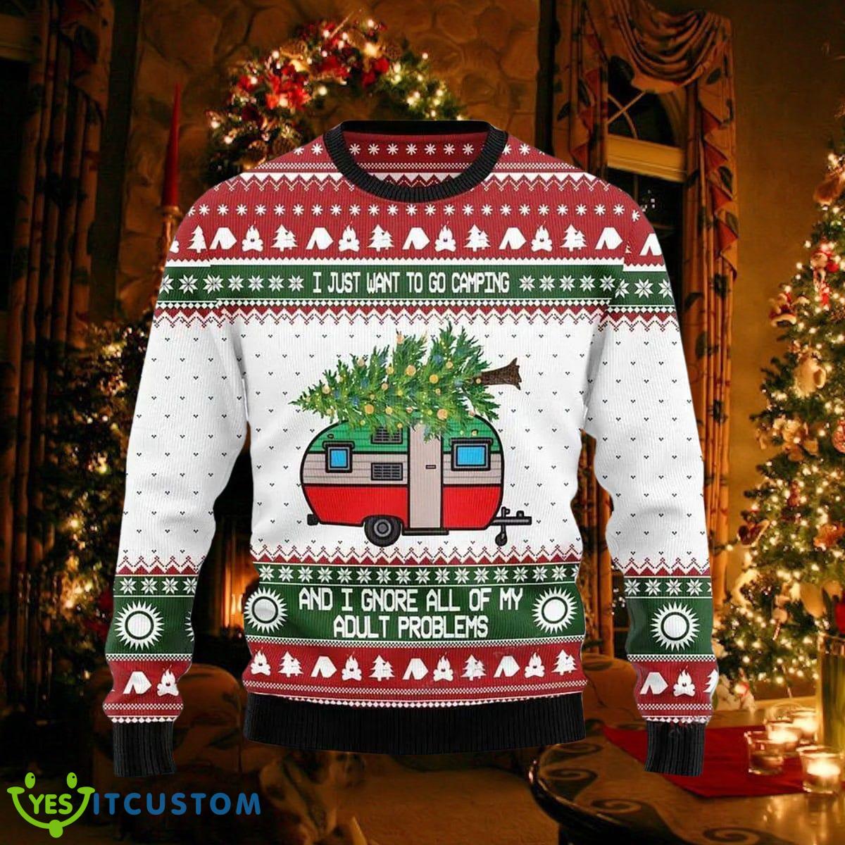 Camping Christmas Womens Ugly Christmas Sweater Impressive Gift For All Of You 3 Camping Christmas Womens Ugly Christmas Sweater Impressive Gift For All Of You Product Photo 1