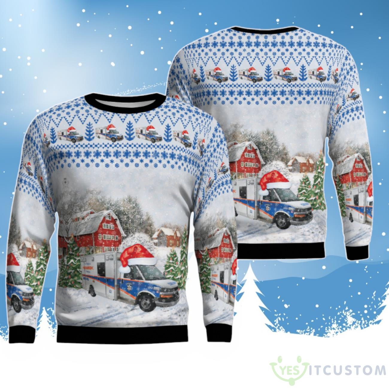 Canada, Peel Regional Paramedic Service 3D Ugly Christmas Sweater, Gift For Christmas Sweater 3 Canada, Peel Regional Paramedic Service 3D Ugly Christmas Sweater, Gift For Christmas Sweater Product Photo 1