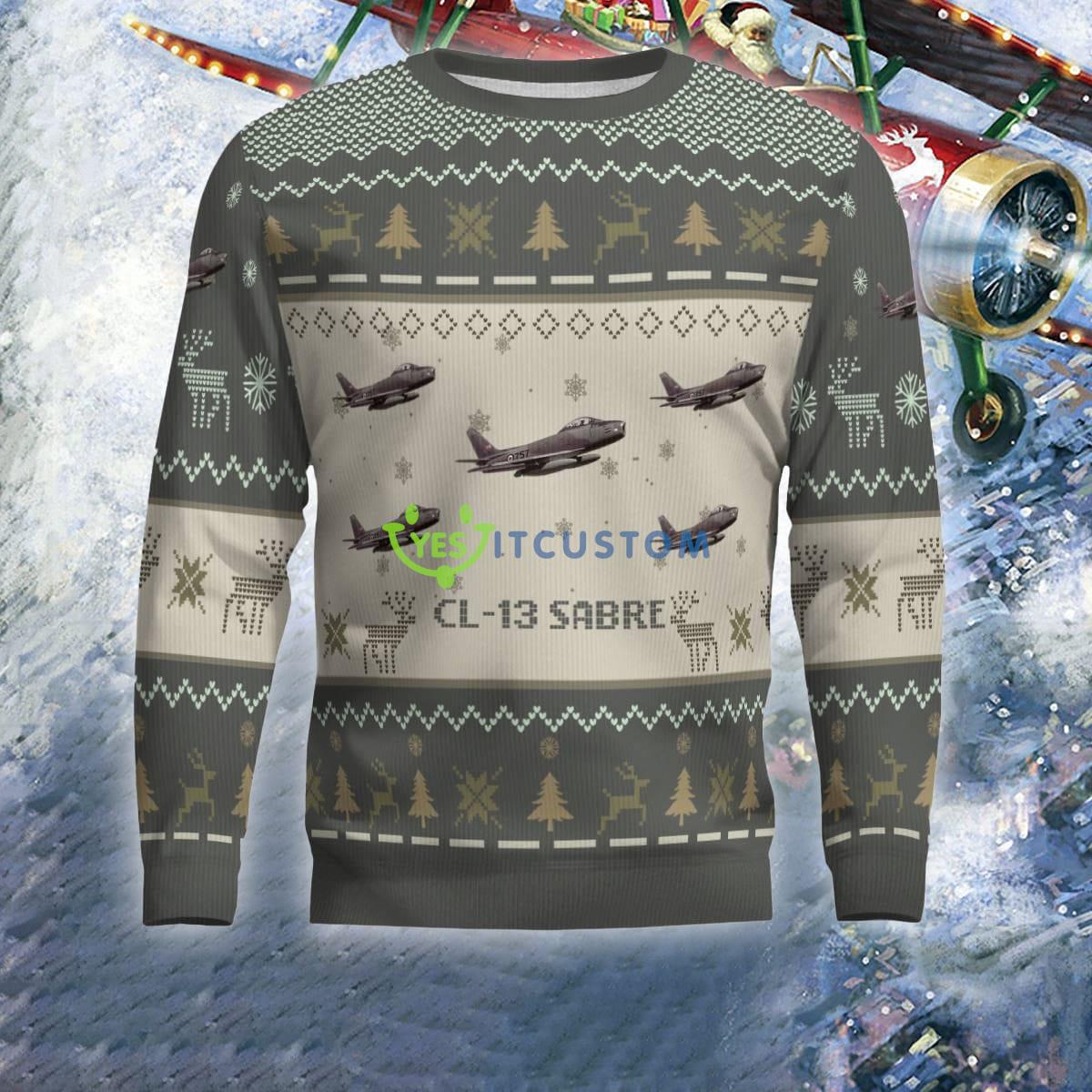 Canadair CL-13 Sabre CL13 Aircraft Knitted Christmas Sweater For Veteran 6 Canadair CL-13 Sabre CL13 Aircraft Knitted Christmas Sweater For Veteran - Canadair CL-13 Sabre CL13 Aircraft Ugly Christmas Sweater For Men And Women Photo 2