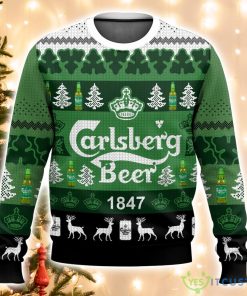 Carlsberg Beer Ugly Christmas Sweater Cute Christmas Holiday Gift Product Photo 1