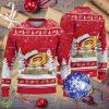 Carolina Hurricanes Logo Golden Fans Santa Hat Tree Ugly Christmas Sweater - Carolina Hurricanes Logo Golden Fans Santa Hat Tree Ugly Christmas Sweater
