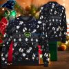 Carolina Panthers Design Santa Reindeer Ugly Christmas Sweater For Holidays - Carolina Panthers Design Santa Reindeer Ugly Christmas Sweater For Holidays