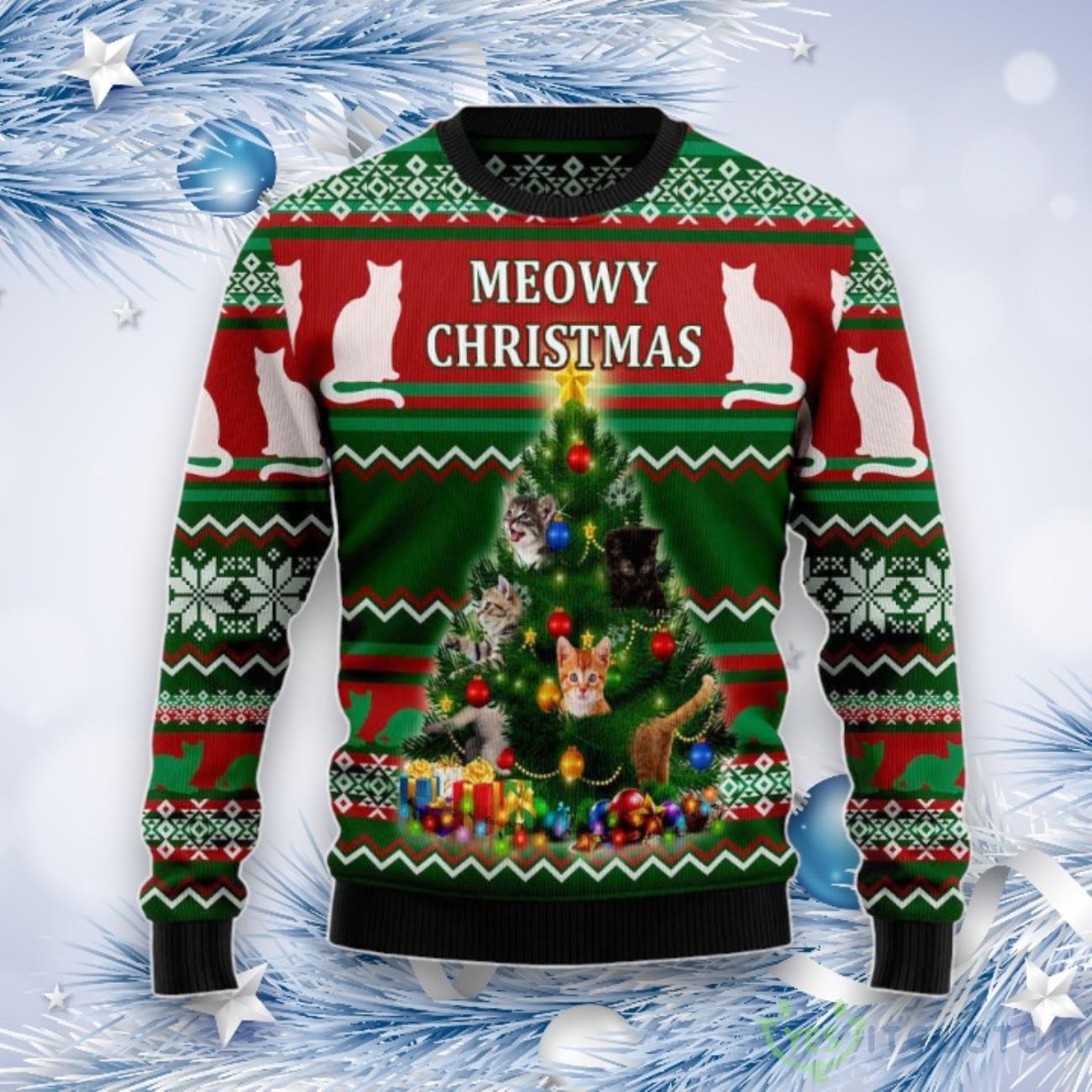 Cat Meowy Ugly Christmas Sweater, For Men & Women, Best Gift For Christmas 3 Cat Meowy Ugly Christmas Sweater, For Men & Women, Best Gift For Christmas Product Photo 1