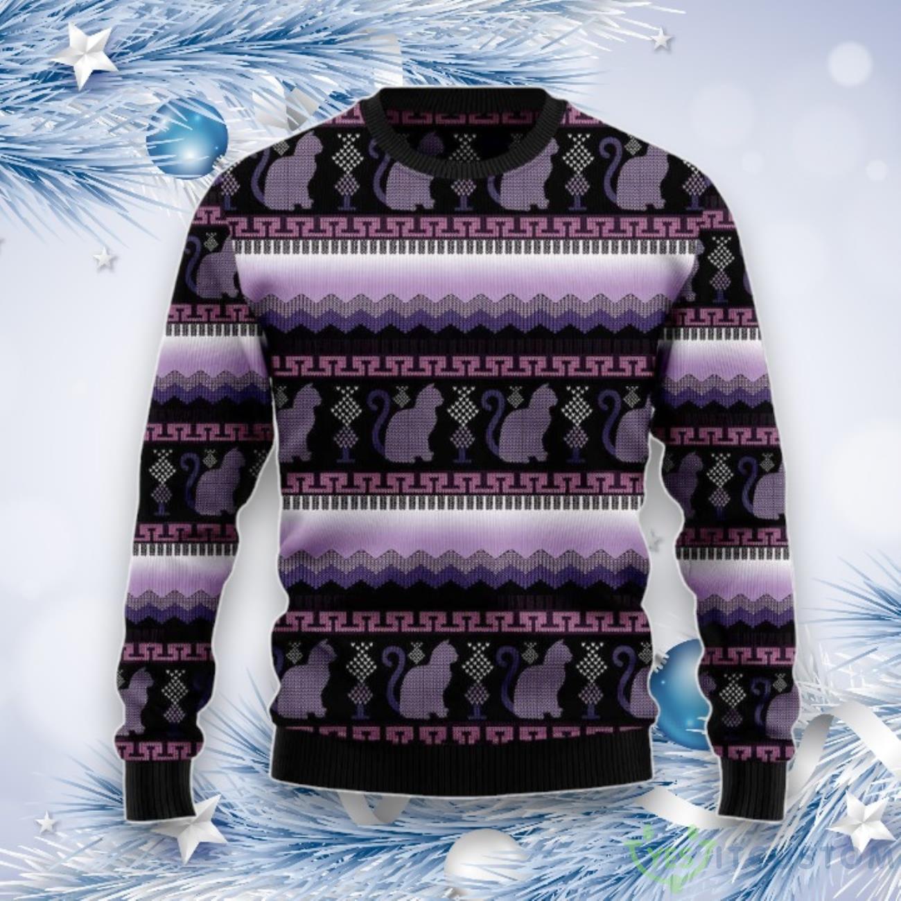 Cat Xmas Ugly Christmas Sweater, Gift For Christmas, Unisex Crewneck Sweater 3 Cat Xmas Ugly Christmas Sweater, Gift For Christmas, Unisex Crewneck Sweater Product Photo 1