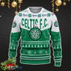 Celtic FC Snowflakes Tree Custom Name Ugly Christmas Sweater New For Fans Gift Holidays Christmas - Celtic FC 3D Sweater Christmas Photo 2