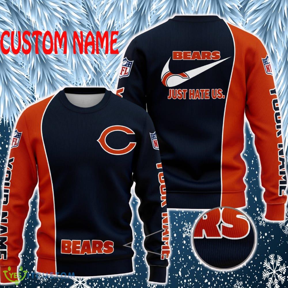 Chicago Bears NFL Just Hate Us Personalized For Fans Sweater New 3 Chicago Bears NFL Just Hate Us Personalized For Fans Sweater New - Chicago Bears NFL Just Hate Us Personalized For Fans Sweater New