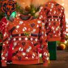 Chicago Bears Snow Santa Reindeer Ugly Christmas Sweater For Holidays - Chicago Bears Snow Santa Reindeer Ugly Christmas Sweater For Holidays