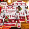 Chicago Blackhawks Ugly Christmas Sweater Grinch Custom Name Ice Hockey NHL 3D Sweater For Men And Women Product Photo 1
