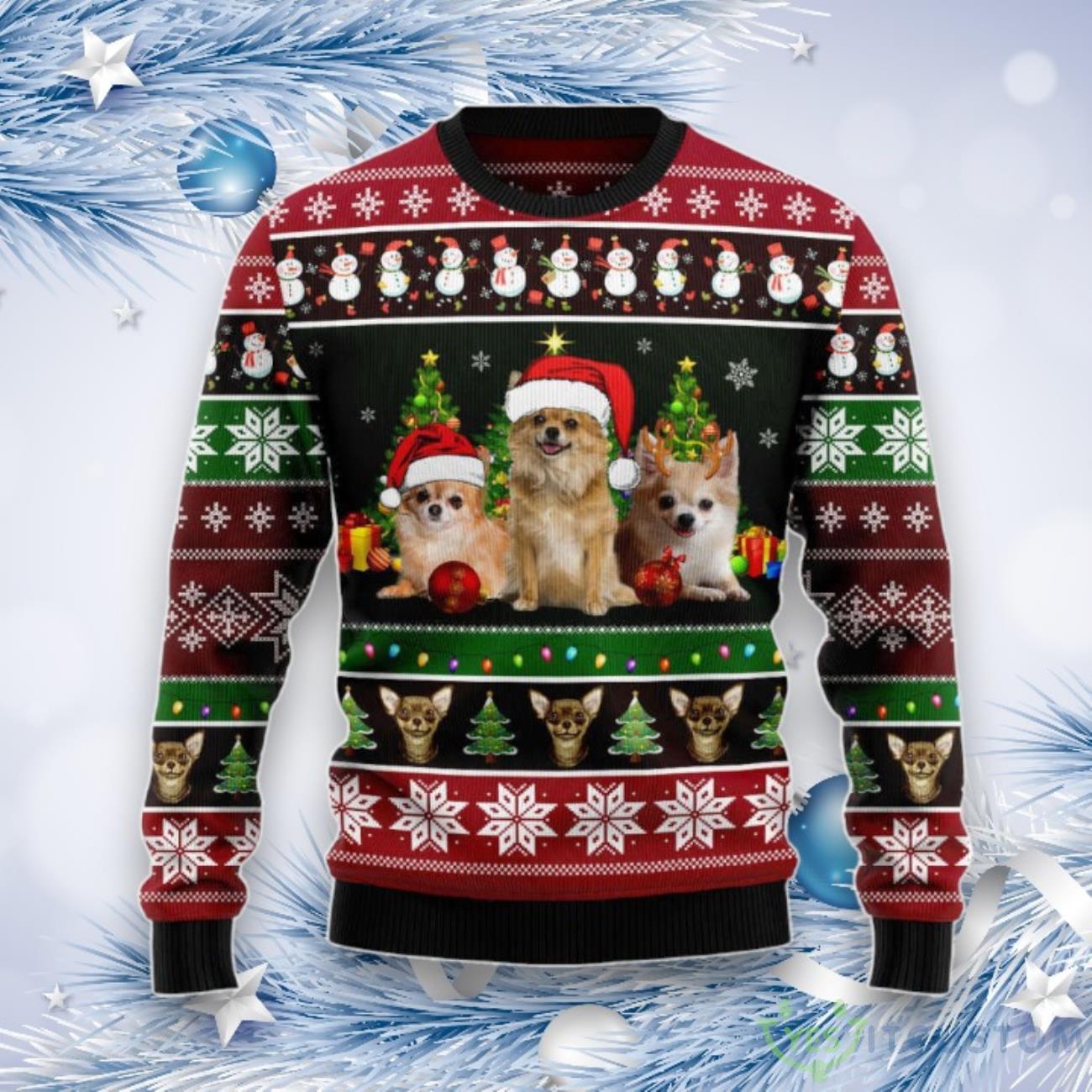 Chihuahua Group Beauty For Unisex Ugly Christmas Sweater, Gift For Christmas 3 Chihuahua Group Beauty For Unisex Ugly Christmas Sweater, Gift For Christmas Product Photo 1