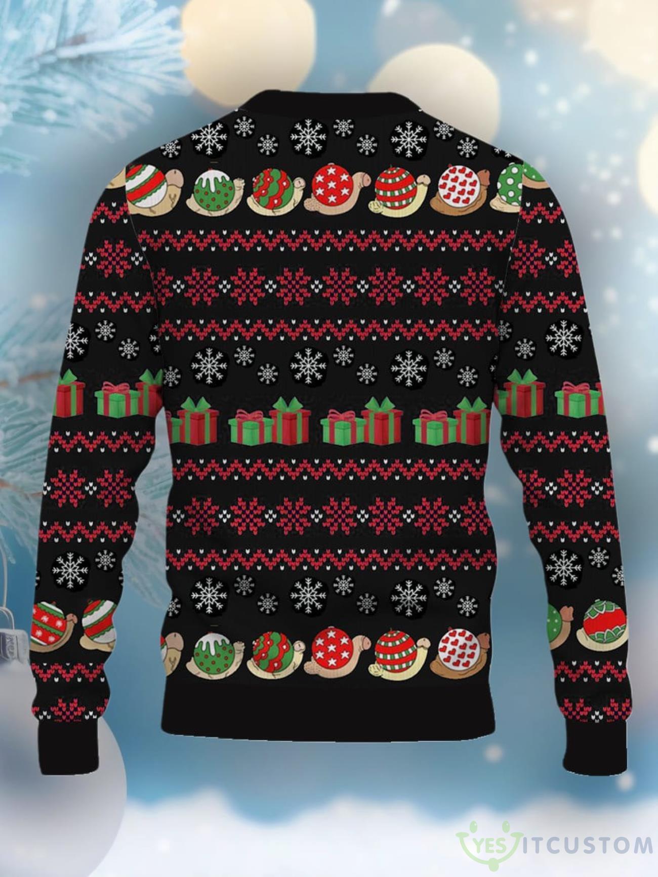 Christmas Cocks Gift Printed Casual Crew Neck Ugly Sweater 6 Christmas Cocks Gift Printed Casual Crew Neck Ugly Sweater Product Photo 2