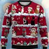 Christmas Cute Cat Print Crew Neck Ugly Sweater Product Photo 1