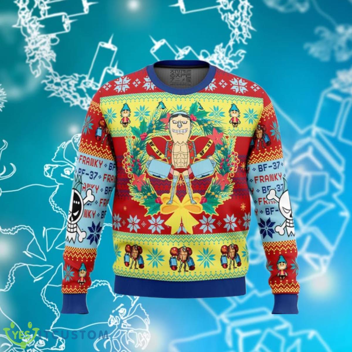 Christmas Franky One Piece Ugly Christmas Sweaters Impressive Gift For Men And Women 3 Christmas Franky One Piece Ugly Christmas Sweaters Impressive Gift For Men And Women Product Photo 1