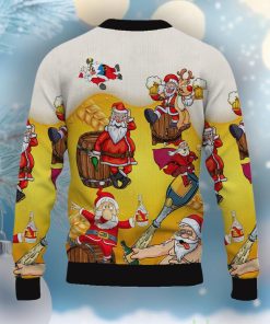 Christmas Fun Beer Cartoon Print Casual Crew Neck Ugly Sweater 3 Christmas Fun Beer Cartoon Print Casual Crew Neck Ugly Sweater Product Photo 2