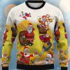 Christmas Fun Beer Cartoon Print Casual Crew Neck Ugly Sweater Product Photo 1