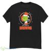 Christmas Grinch Santa I Hate People But I Love My Cleveland Browns Christmas Shirt - G500 Men’s Classic T-Shirt