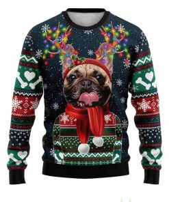 Christmas Puppy Print Casual Crew Neck Ugly Sweater Best Gift For Men Women Product Photo 1