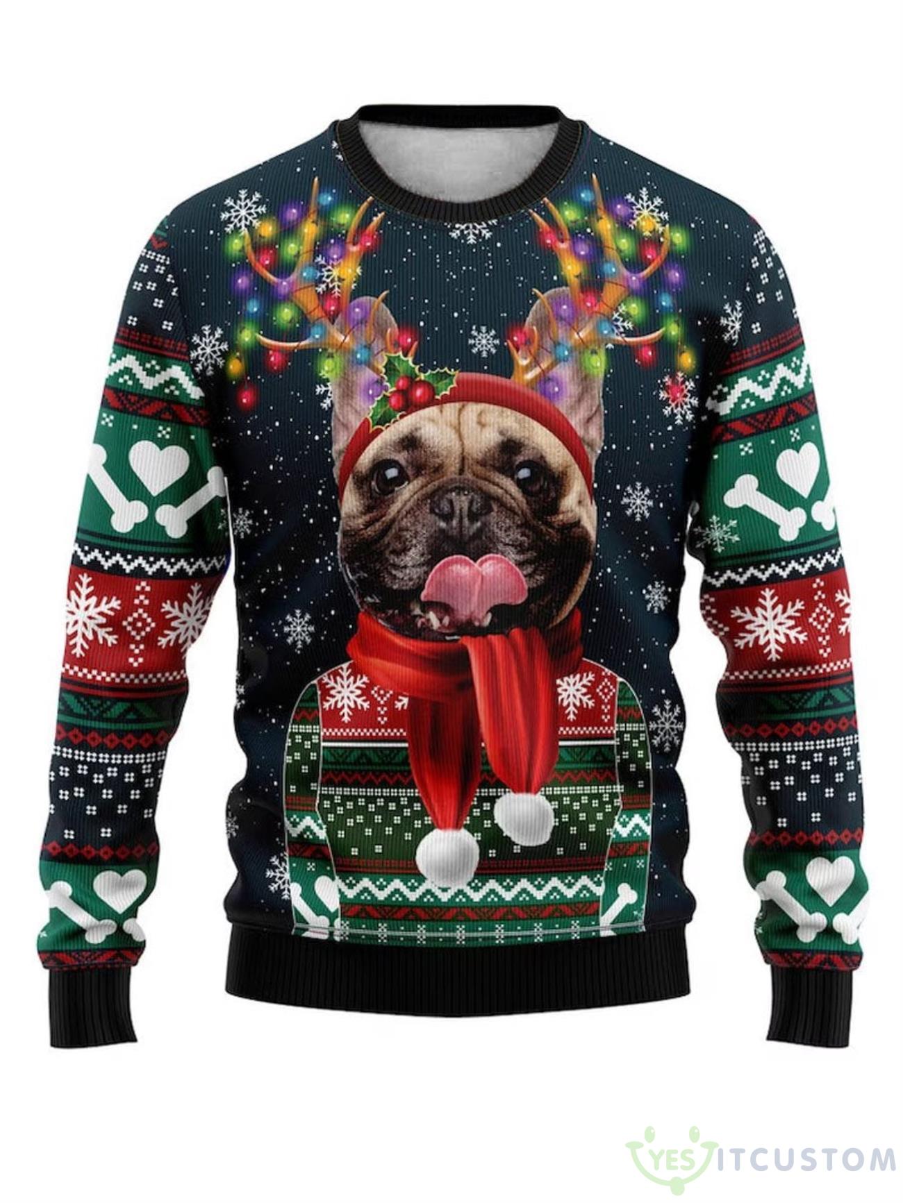Christmas Puppy Print Casual Crew Neck Ugly Sweater Best Gift For Men Women 5 Christmas Puppy Print Casual Crew Neck Ugly Sweater Best Gift For Men Women Product Photo 1