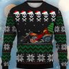 Christmas Skull Biker Print Crew Neck Ugly Sweater Product Photo 1