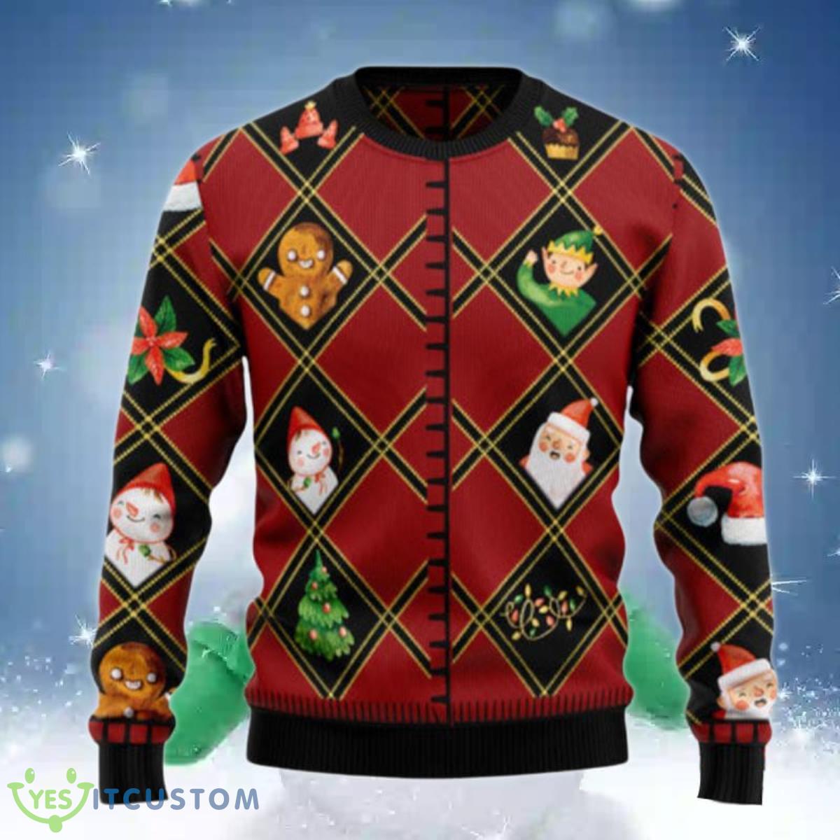 Christmas Symbols Ugly Christmas Sweater Style Gift For Men And Womens 3 Christmas Symbols Ugly Christmas Sweater Style Gift For Men And Womens Product Photo 1