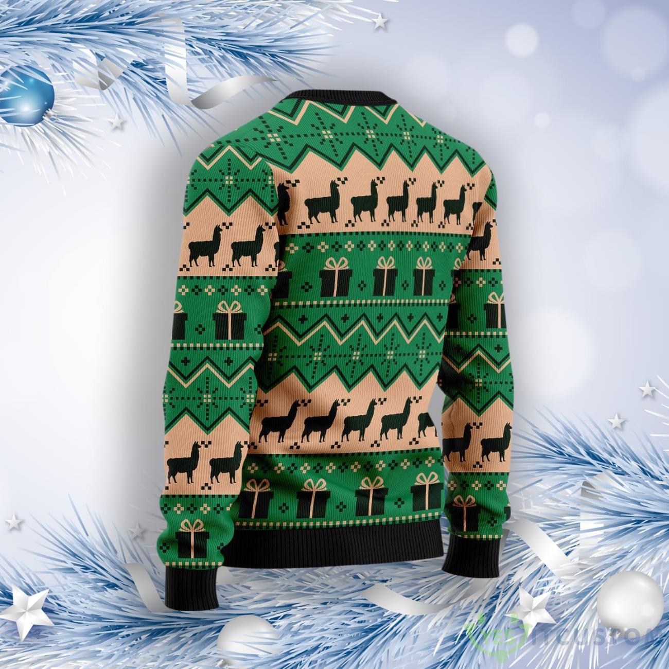 Christmas Tree Llama Ugly Christmas Sweater 8 Christmas Tree Llama Ugly Christmas Sweater Product Photo 2