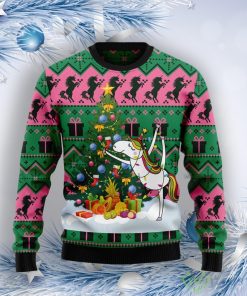 Christmas Tree Unicorn Ugly Christmas Sweater Product Photo 1
