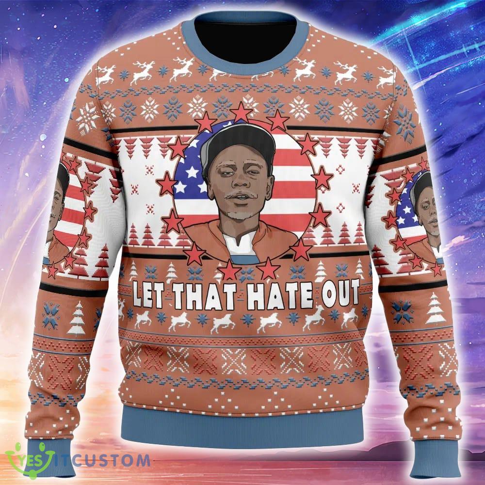 Clayton Bigsby Chappelle’s Show Ugly Christmas 3D Sweater Gift Holidays 5 Clayton Bigsby Chappelle’s Show Ugly Christmas 3D Sweater Gift Holidays - Clayton Bigsby Chappelle’s Show Ugly Christmas Sweater_1