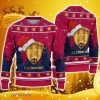 Clermont Foot Auvergne 63 Ugly Christmas Sweater Logo Santa Hat 3D Ugly Christmas Sweater Gift For Fans - Clermont Foot Auvergne 63 Ugly Christmas Sweater Logo Santa Hat 3D Ugly Christmas Sweater Gift For Fans