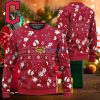 Cleveland Guardians Style Santa Reindeer Rides Ugly Xmas Sweater For Holidays - Cleveland Guardians Style Santa Reindeer Rides Ugly Xmas Sweater For Holidays