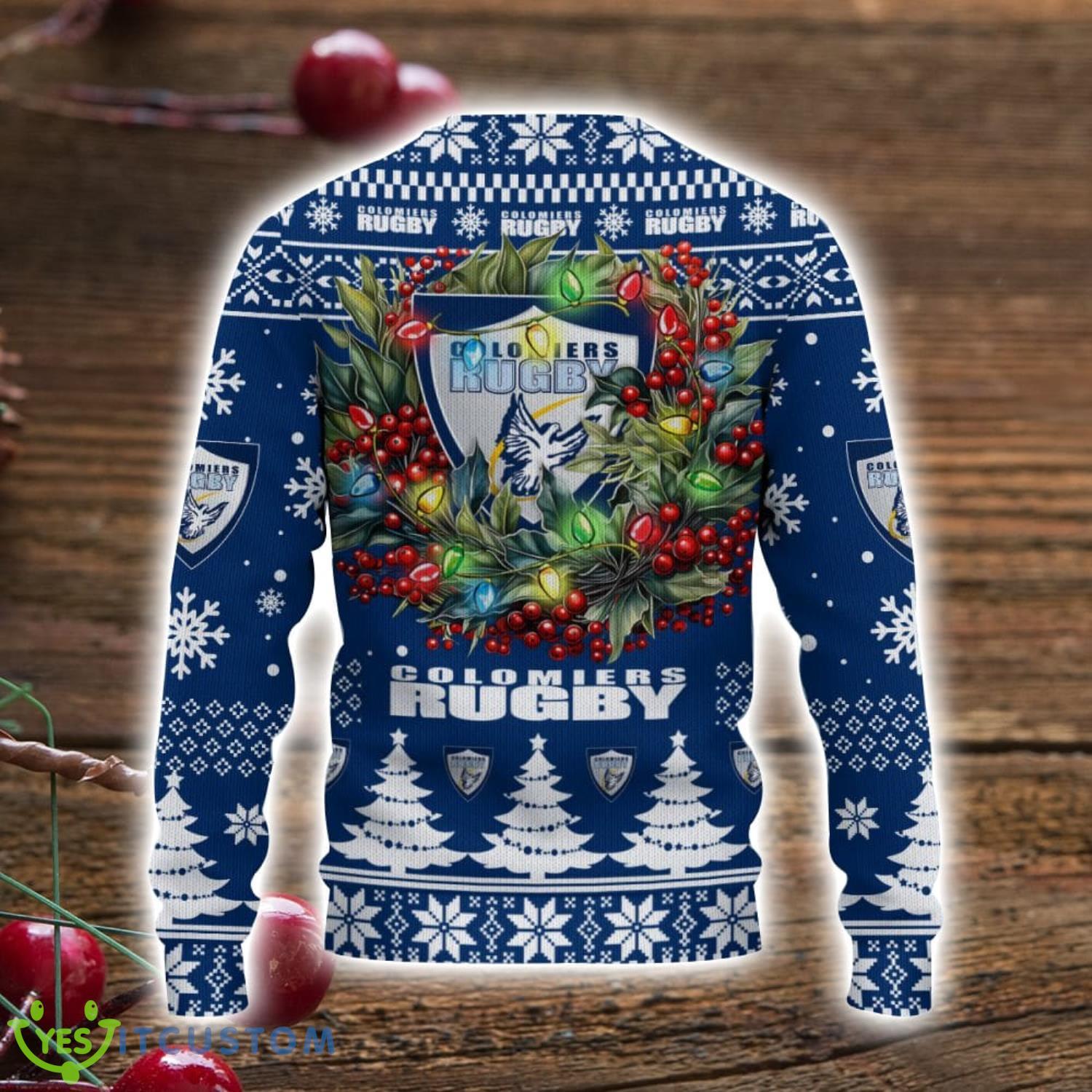 Colomiers rugby 3D Ugly Christmas Sweater Christmas Gift For Fans Men Women Christmas Sweater 3 Colomiers rugby 3D Ugly Christmas Sweater Christmas Gift For Fans Men Women Christmas Sweater Product Photo 3