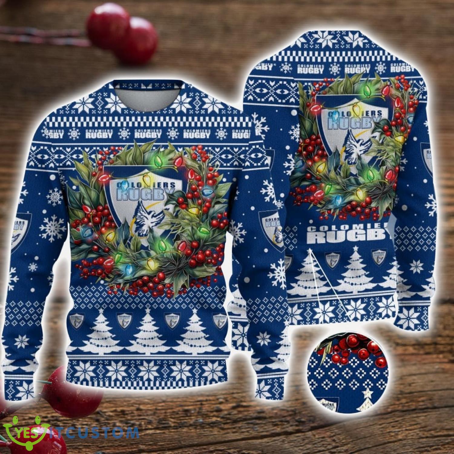 Colomiers rugby 3D Ugly Christmas Sweater Christmas Gift For Fans Men Women Christmas Sweater 7 Colomiers rugby 3D Ugly Christmas Sweater Christmas Gift For Fans Men Women Christmas Sweater Product Photo 1