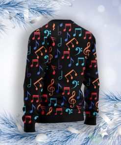 Colorful Music Notes Ugly Christmas Sweater 4 Colorful Music Notes Ugly Christmas Sweater Product Photo 2